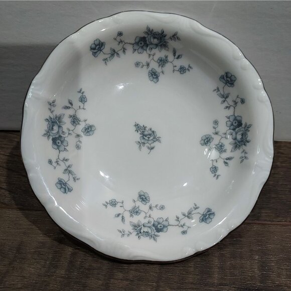 Haviland Other - Johann Haviland Bavaria Germany Blue Garland Berry Bowl Silver Edge Vintage Lot3